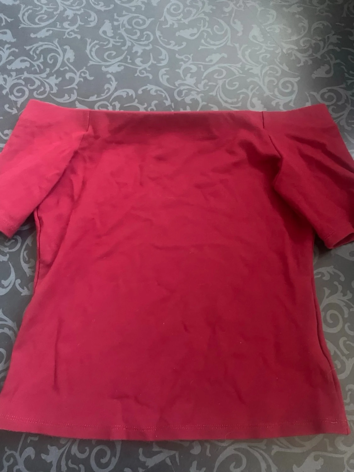 Röd off shoulder topp - 2