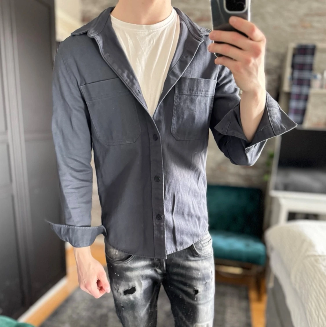 Overshirt bomull - 1