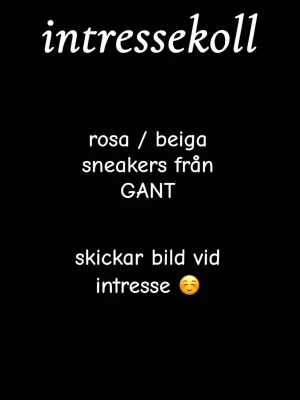 sneakers  - intressekoll