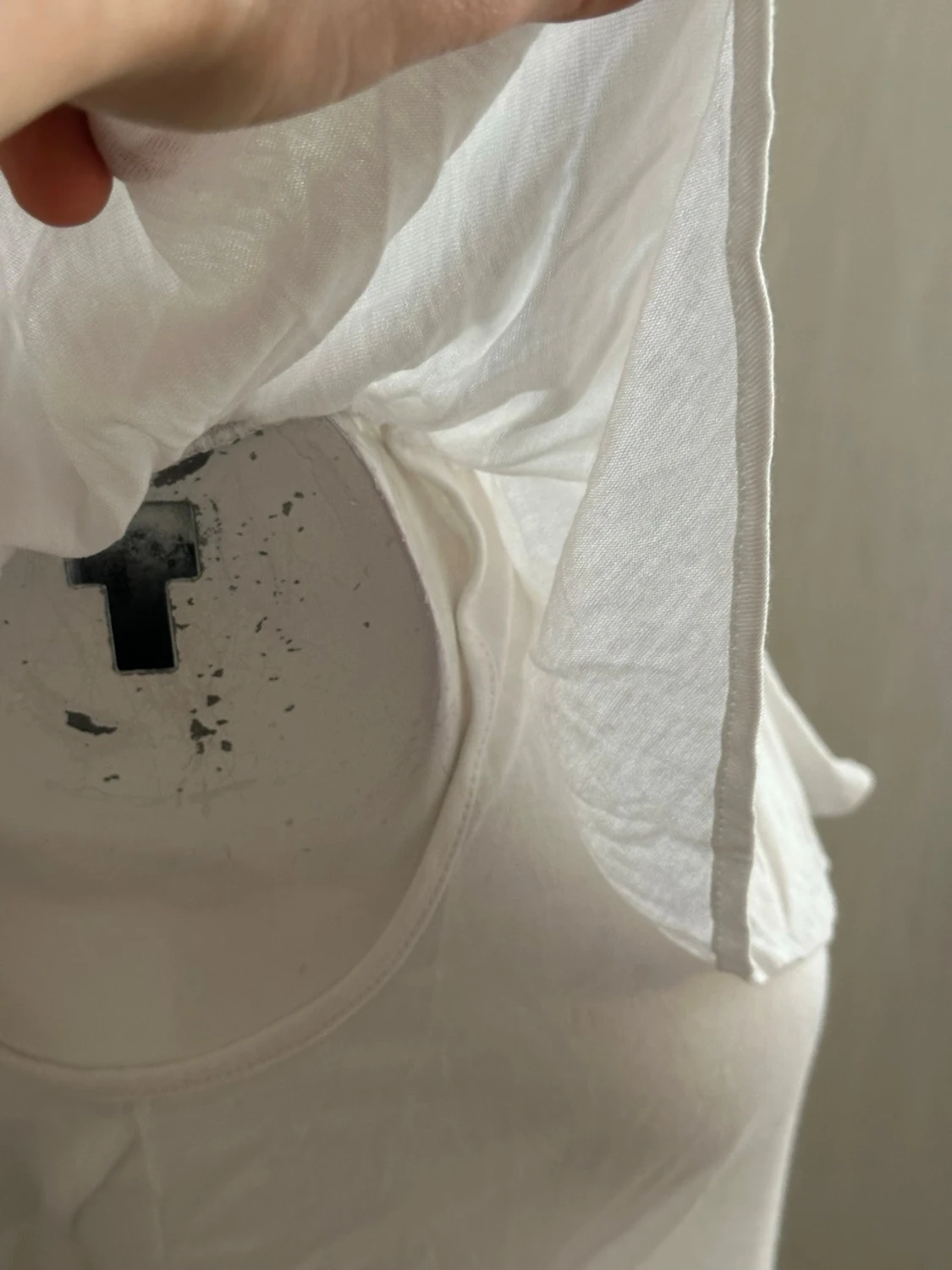 Vit offshoulder topp med volang - 1