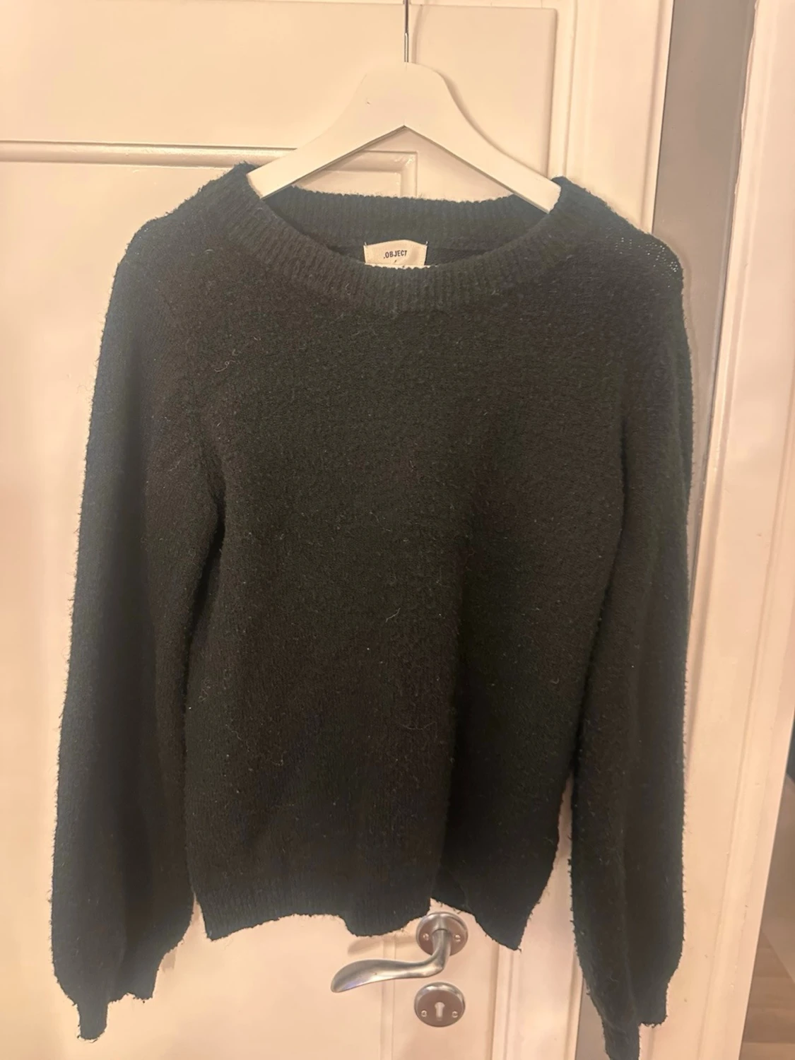 Mörkgrön stickad tröja från Object