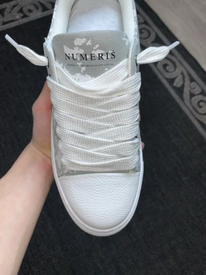 Numeris atelier - Ett par stilrena gråa Numeris-skor i helt nyskick säljes. Skorna är oanvända och kommer i storlek 42. Fler bilder och video finns tillgängliga vid intresse. Öppen för seriösa bud.