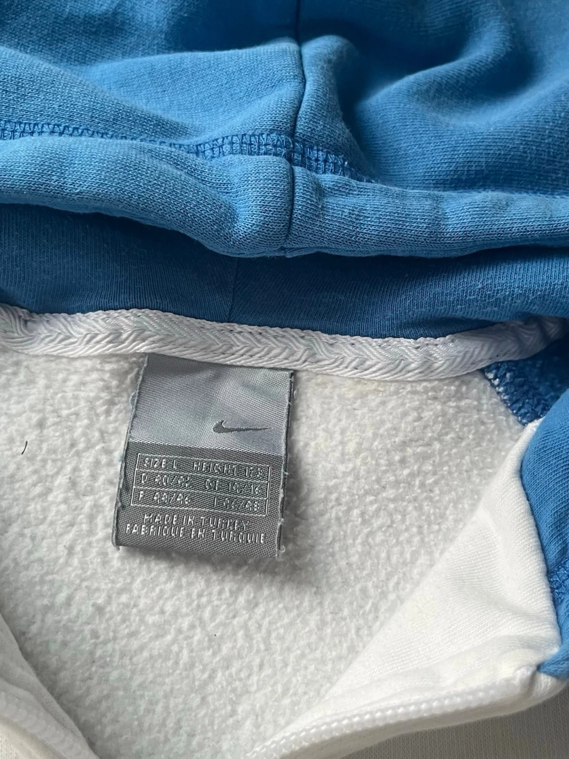 Nike Air hoodie i blått och vitt - 2