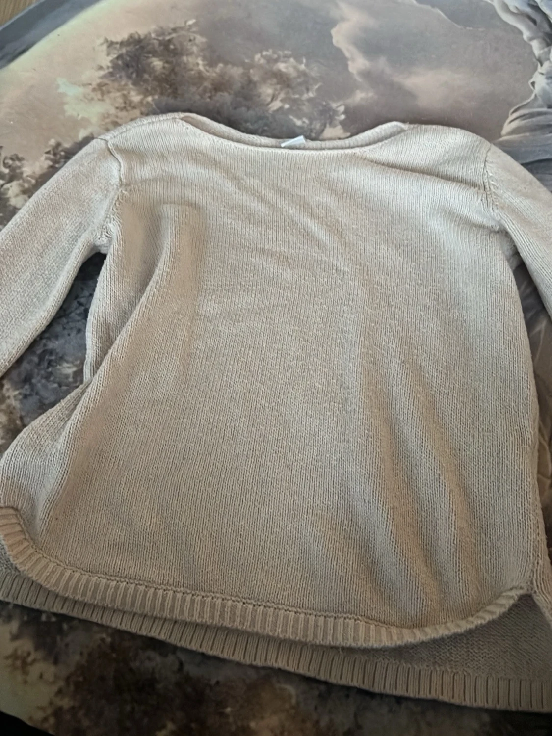Beige stickad tröja från Vila - 1