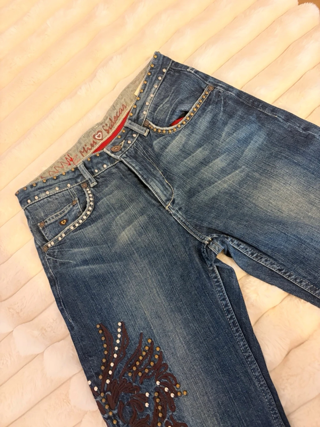 Blå Miss Sixty jeans med nitar - 1