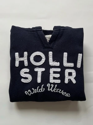 Hollister hoodie  - Säljer denna feta hollister hoodien! | Skicket är bra, dock är den är lite nopprig men det gör att looken ser mer vintage ut vilket är riktigt snyggt! | Storlek L men den sitter som XS-S. | Vid funderingar eller liknande är det bara att höra av sig!🤩🤝