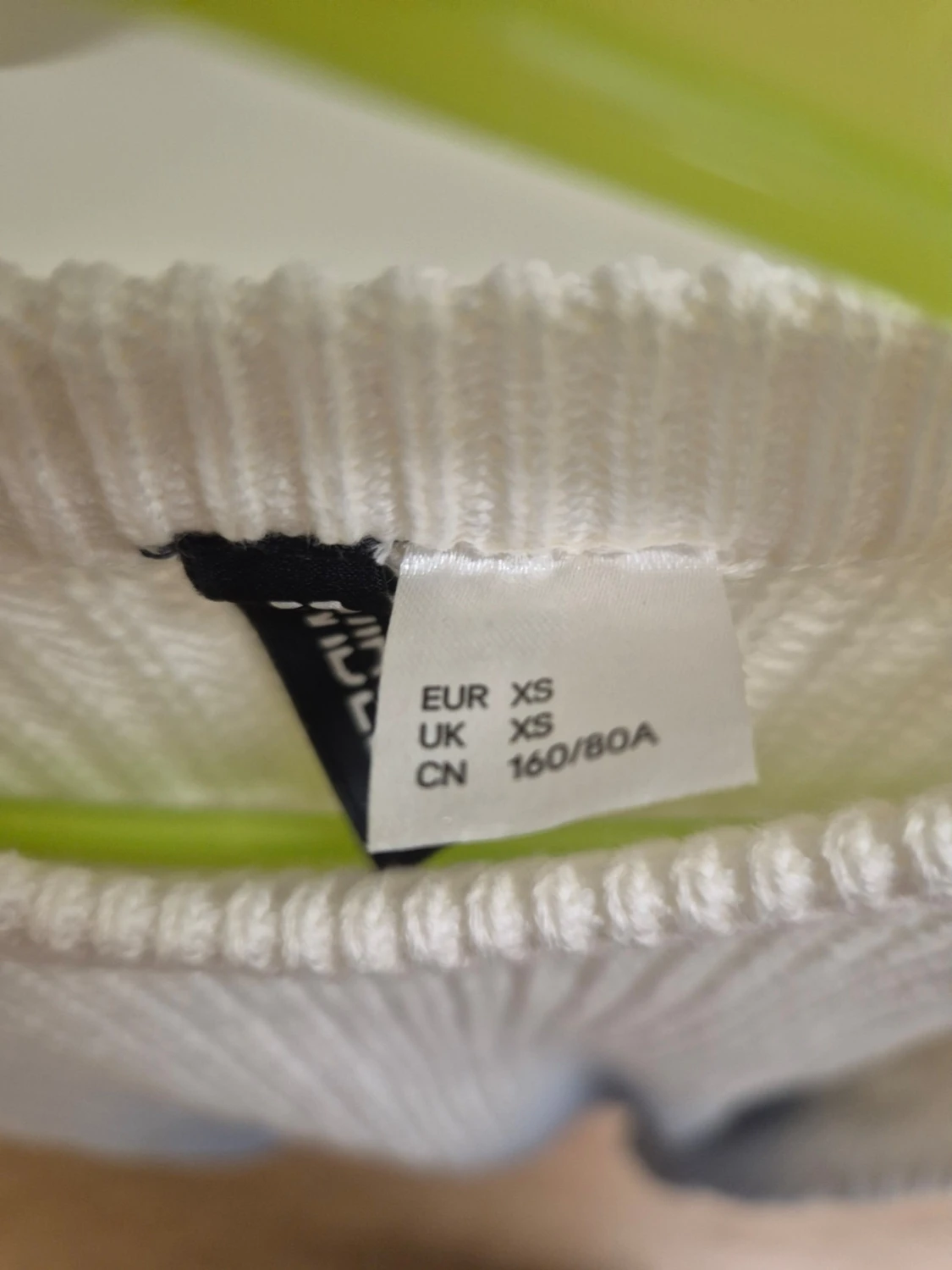 Vit och ljusblå stickad tröja H&M XS - 1