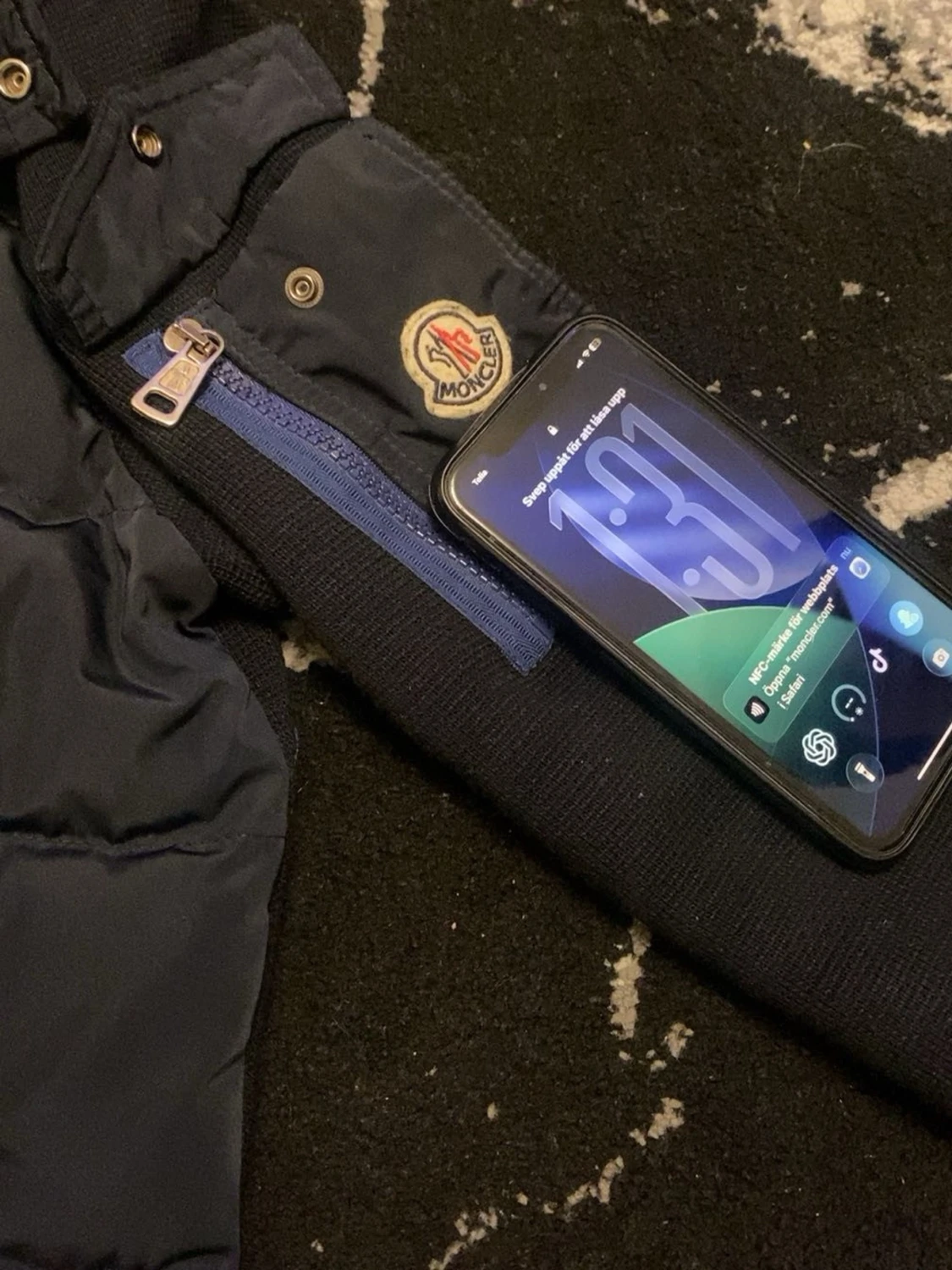 Navy blue Moncler cardigan - 1