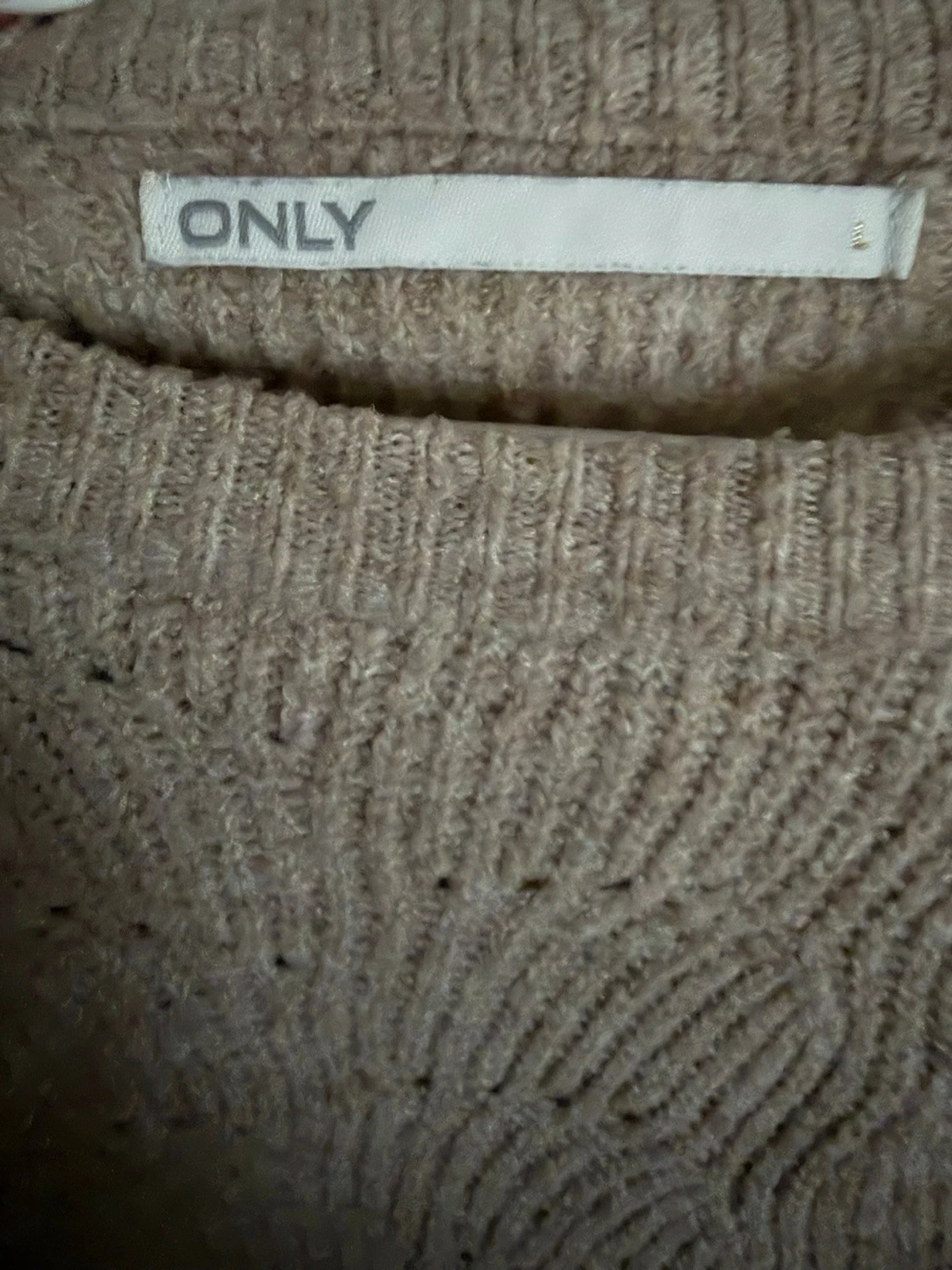 Beige stickad tröja från ONLY - 1