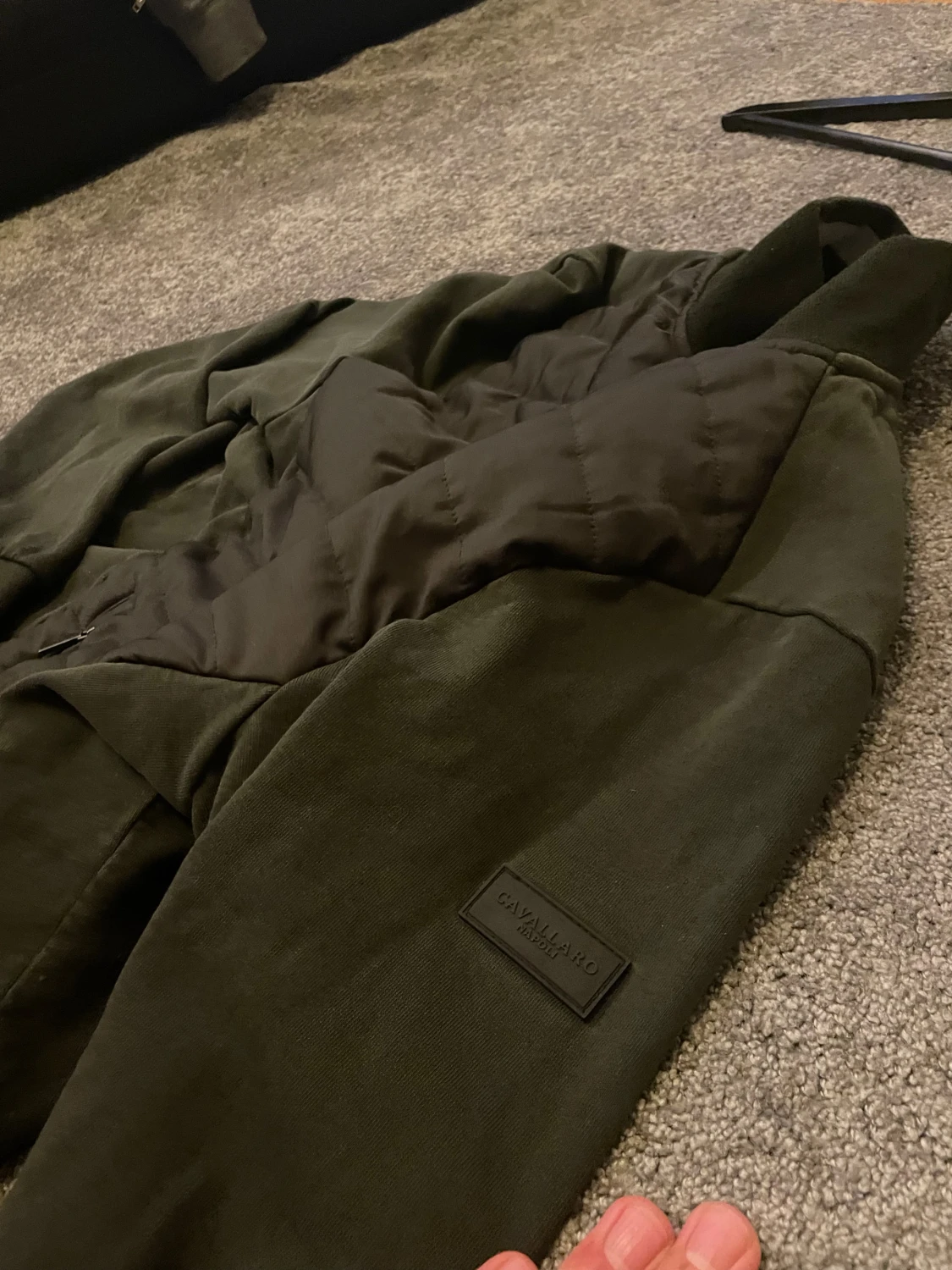 Mörkgrön cardigan ifrån cavallaro  - 2