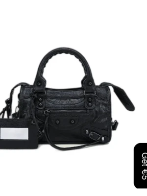 Svart läderväska - Superfint skick! 