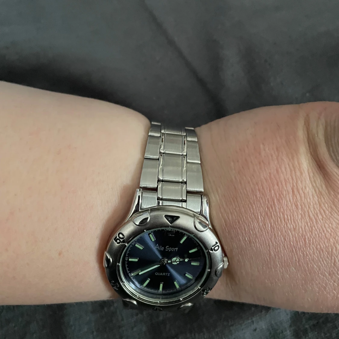 Aile Sport silverfärgad klocka - 4