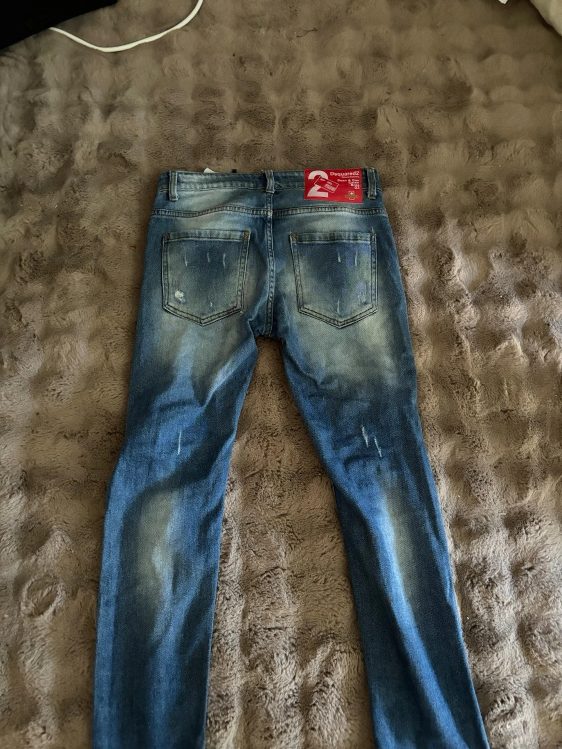 Blå slitna jeans från Dsquared2 - 2