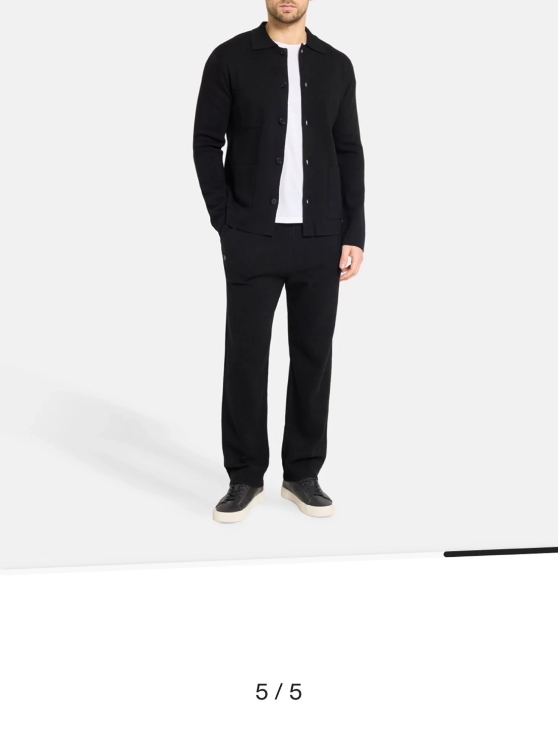 Svart overshirt med fickor från Emilio Sarto - 4