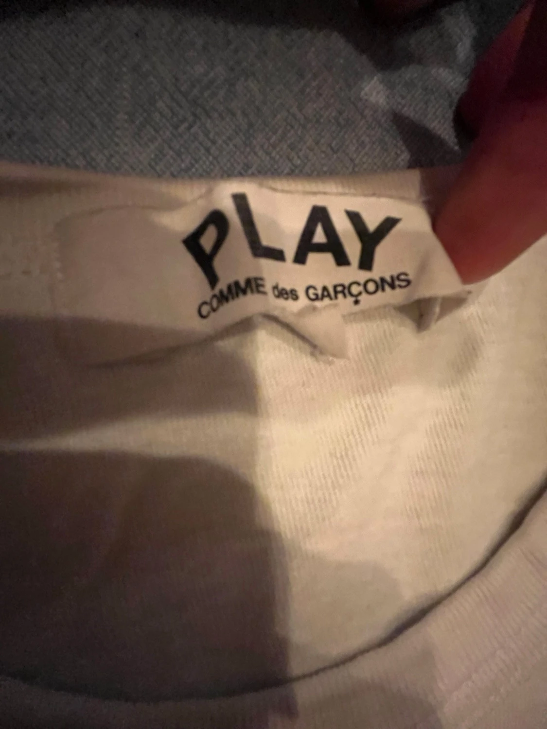 Beige t-shirt Comme des Garçons Play - 1