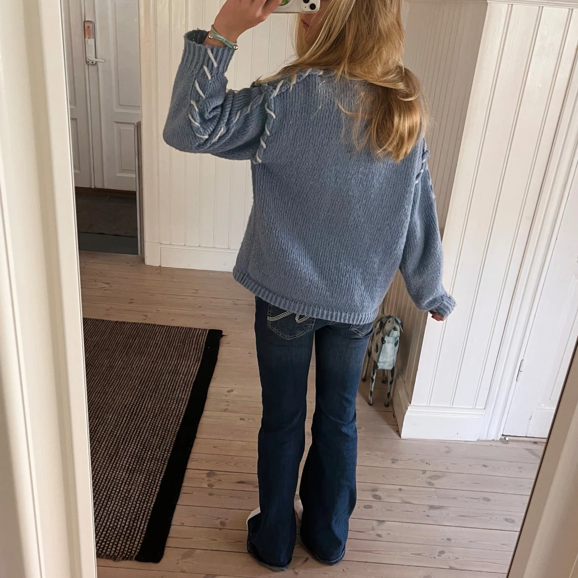 såååå söt stickad tröja ❤️❤️🥹🩵 - 92