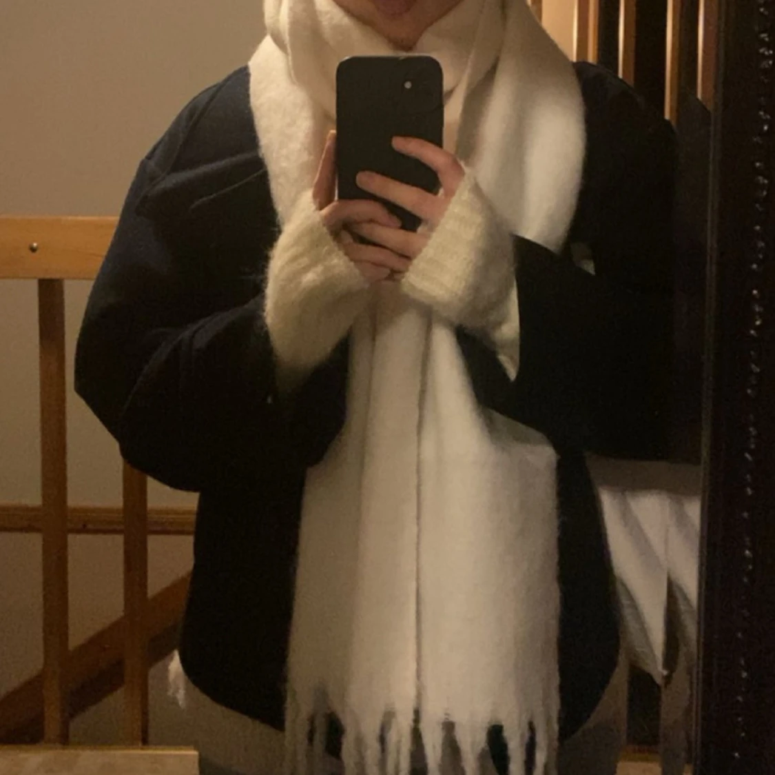 Marinblå höst kappa - 91