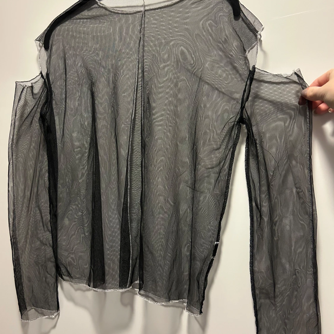 Svart mesh topp - 90