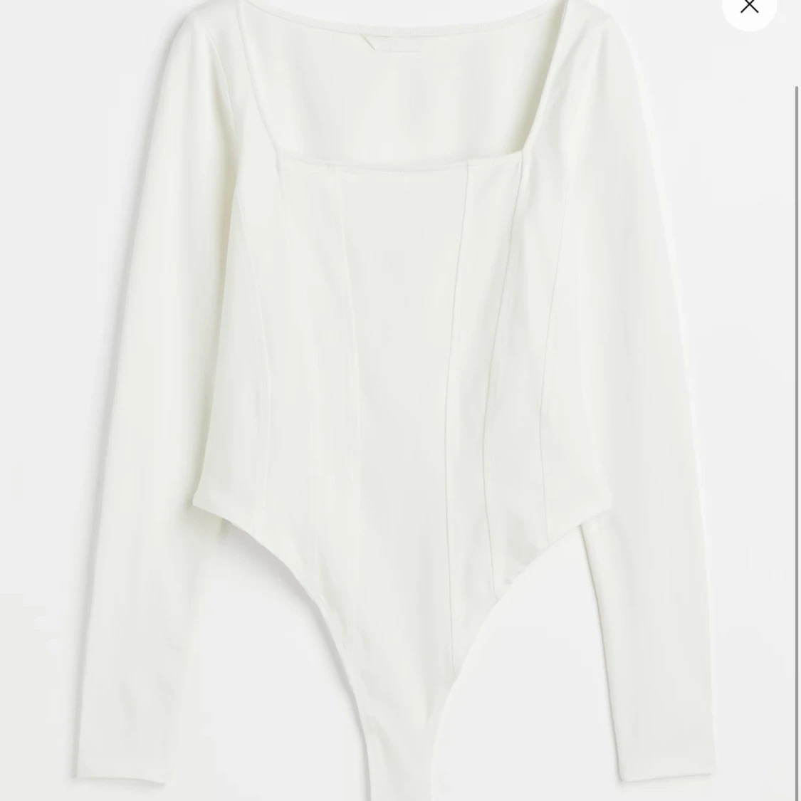 Vit långärmad bodysuit🤍