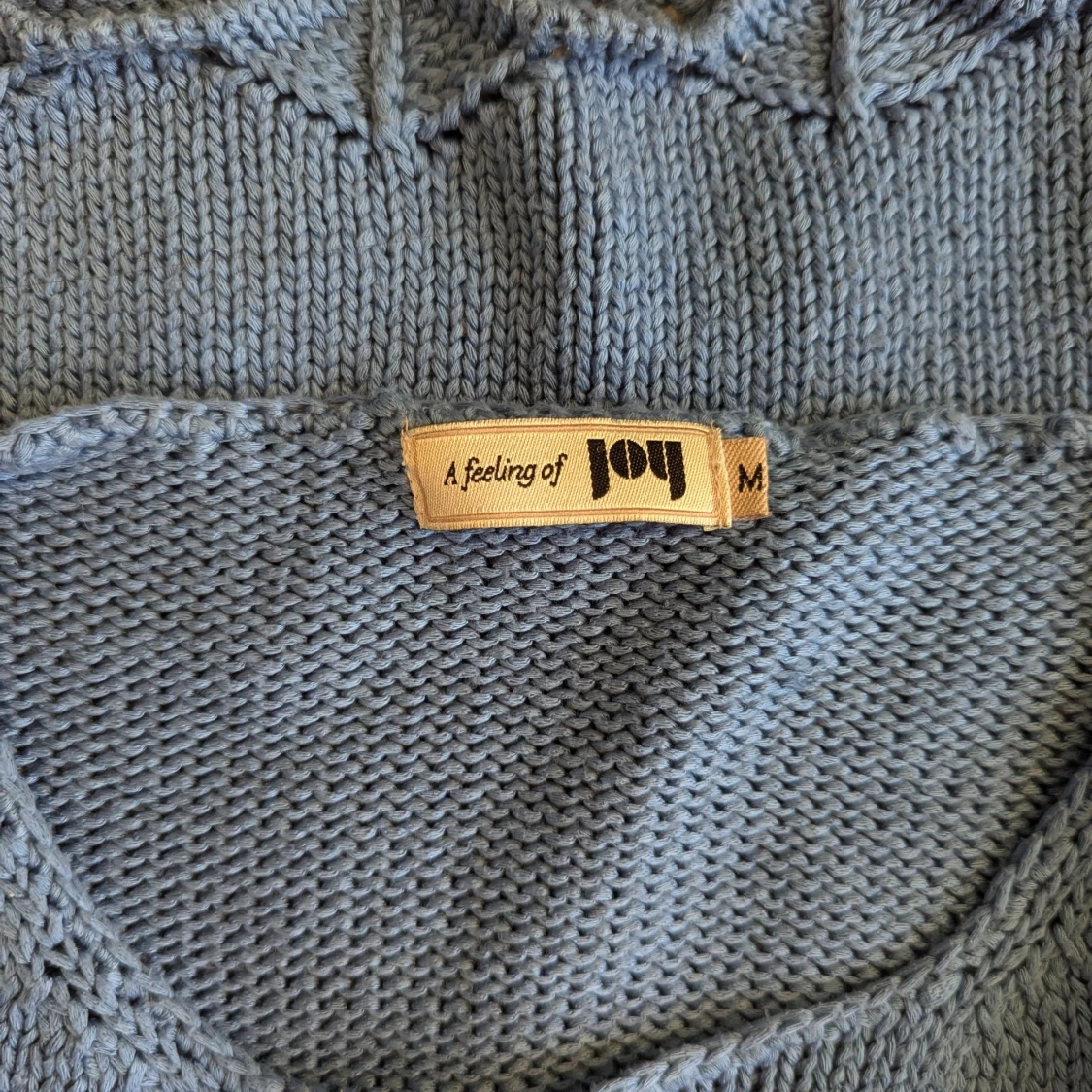 Blå stickad tröja från A Feeling of Joy - 92