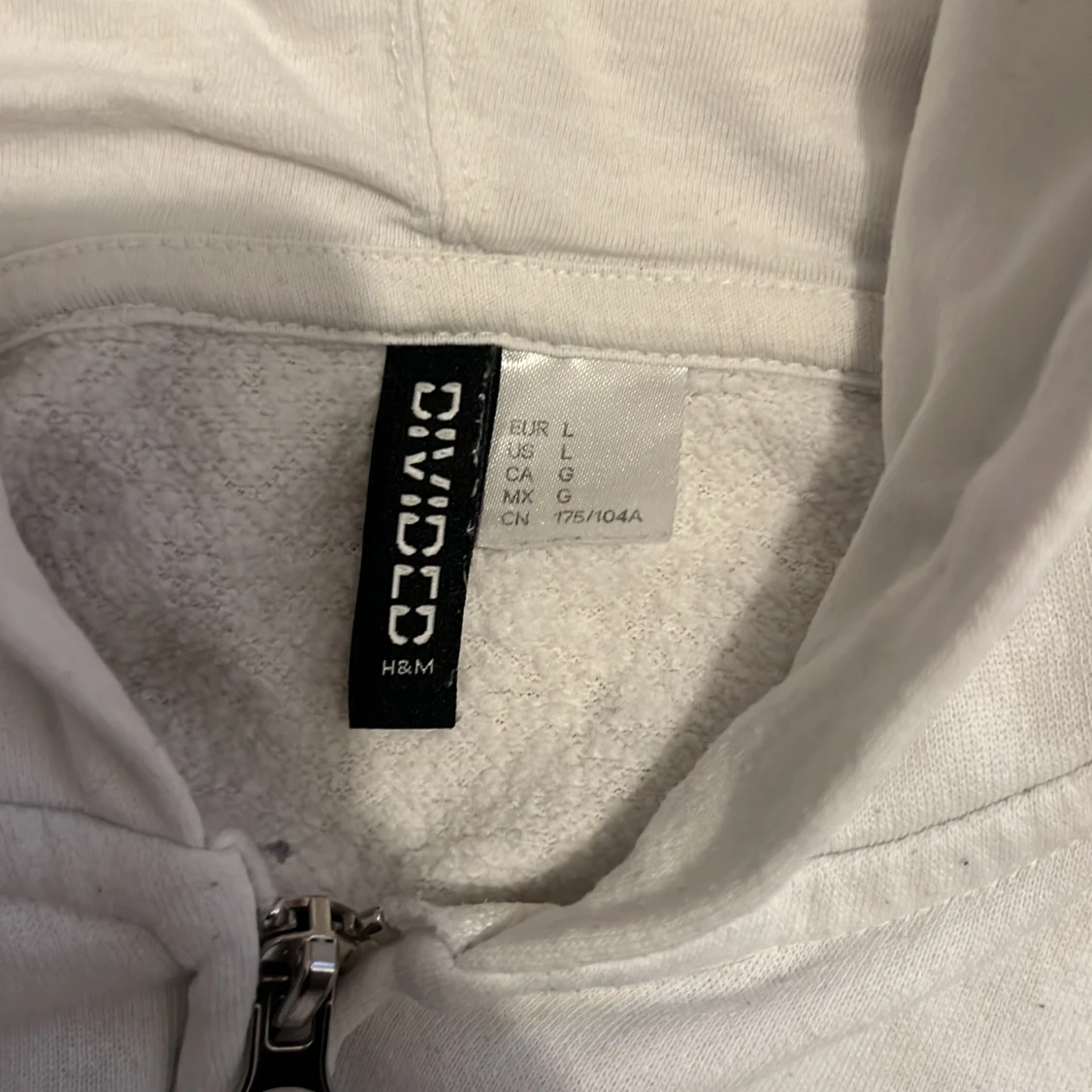 Vit hoodie från H&M - 90