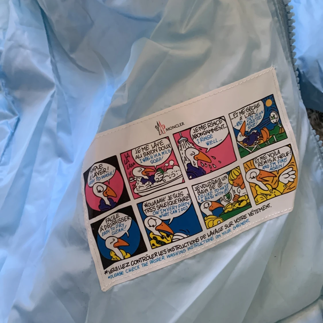 Ljusblå dunjacka från Moncler - 3