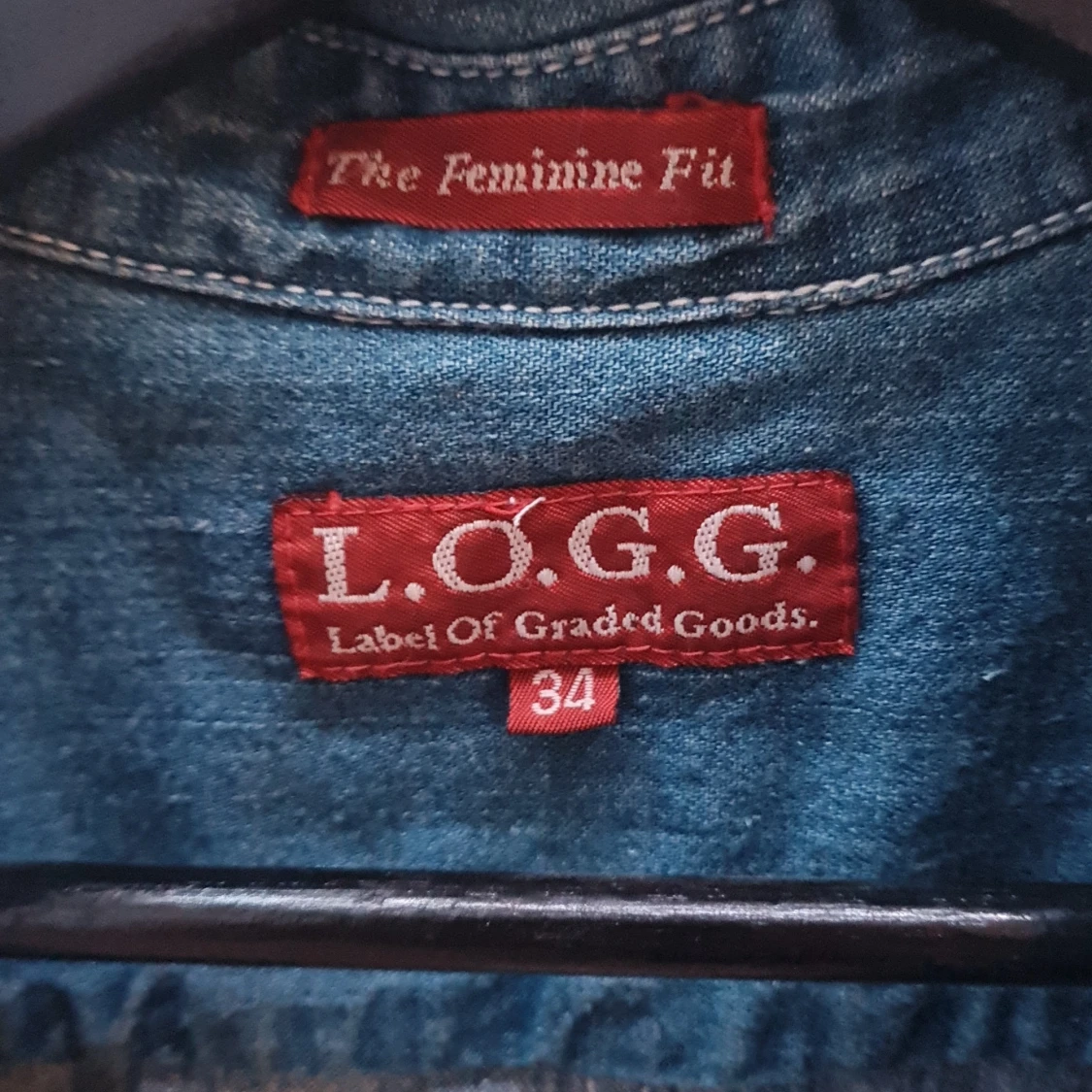 Kortärmad jeansskjorta från Logg - 3