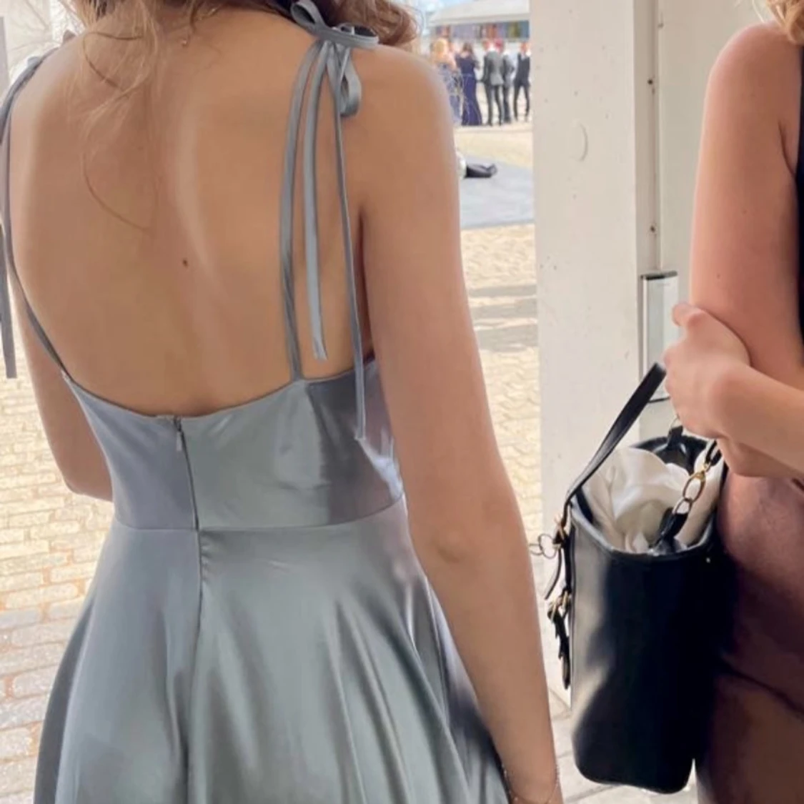 Ljusblå långklänning/balklänning - 1