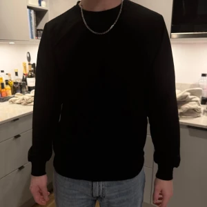 Svart långärmad tröja med tryck - Säljer en svart långärmad tröja med ett stort tryck på ryggen. 