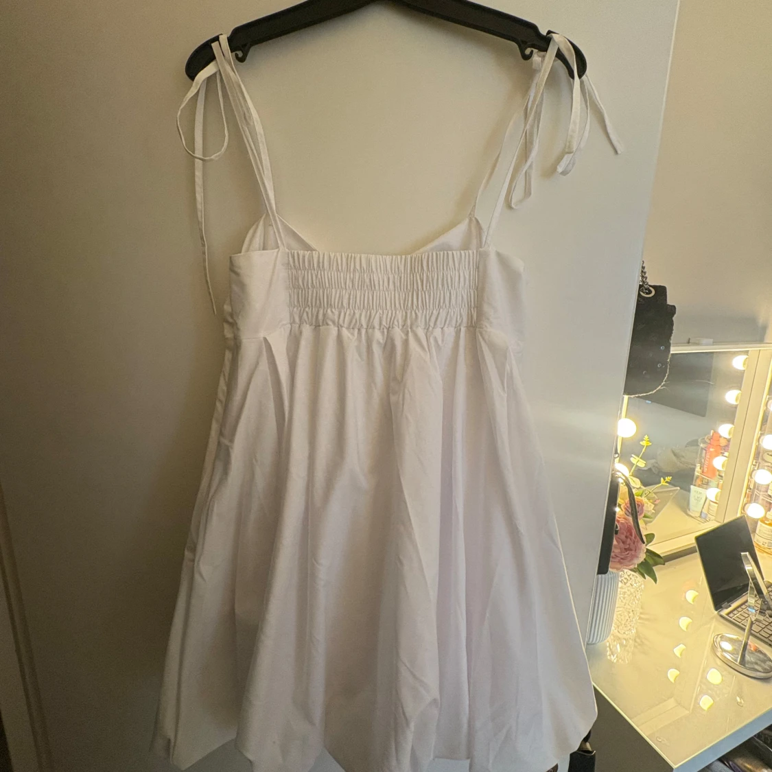 Vit ballongklänning - 4