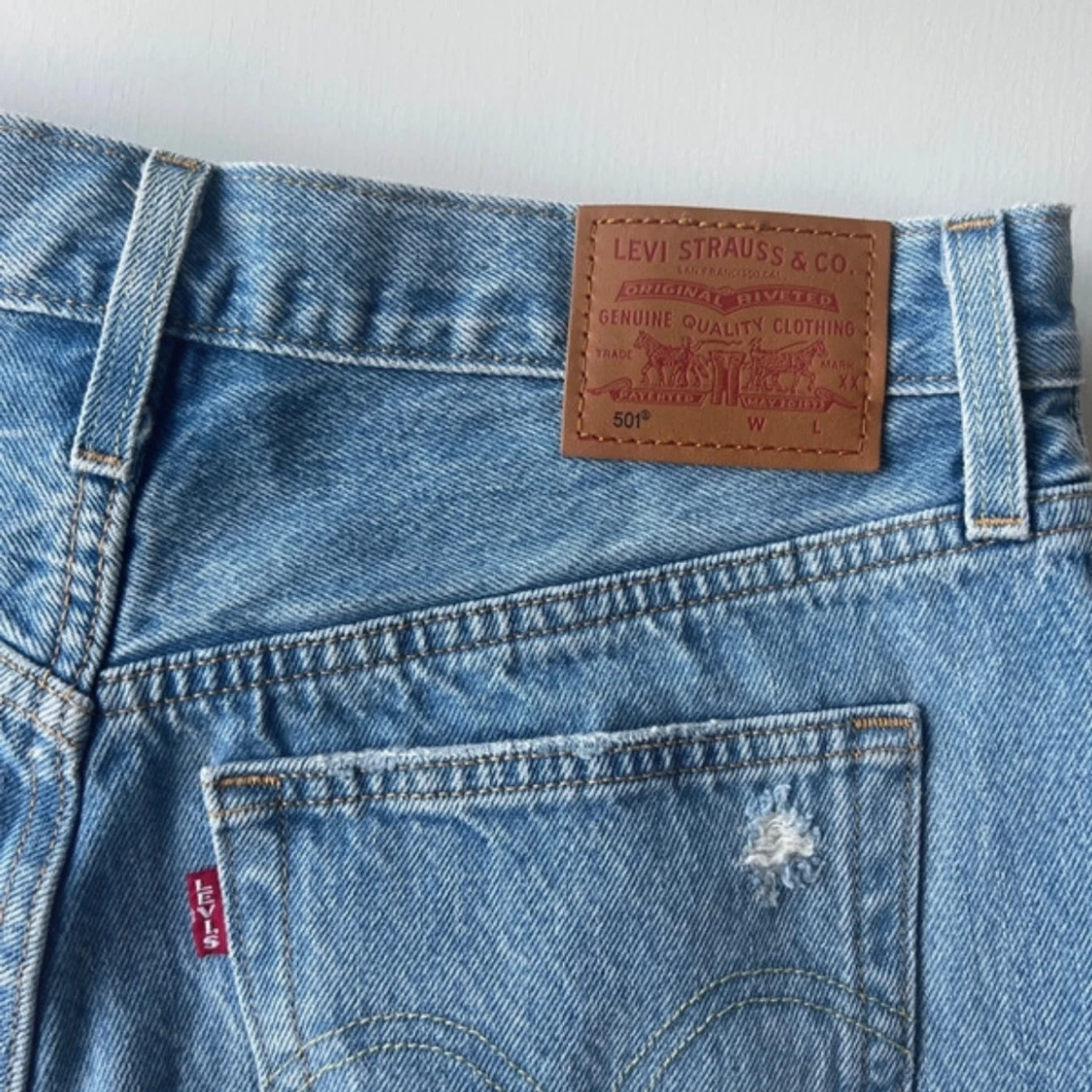 Blå jeansshorts från Levi's - 3