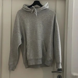 Grå hoodie från FB Sister - Säljer en stilren grå hoodie från FB Sister. Den har en ficka med justerbar luva. Aldrig använt men sitter jättefint.