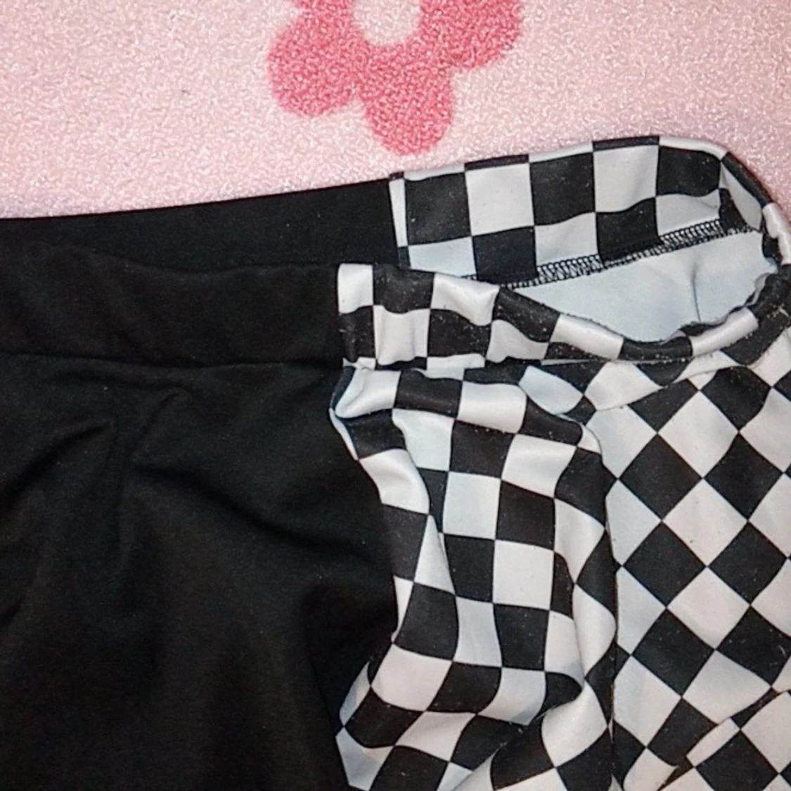 Cool halv rutig kjol - 90