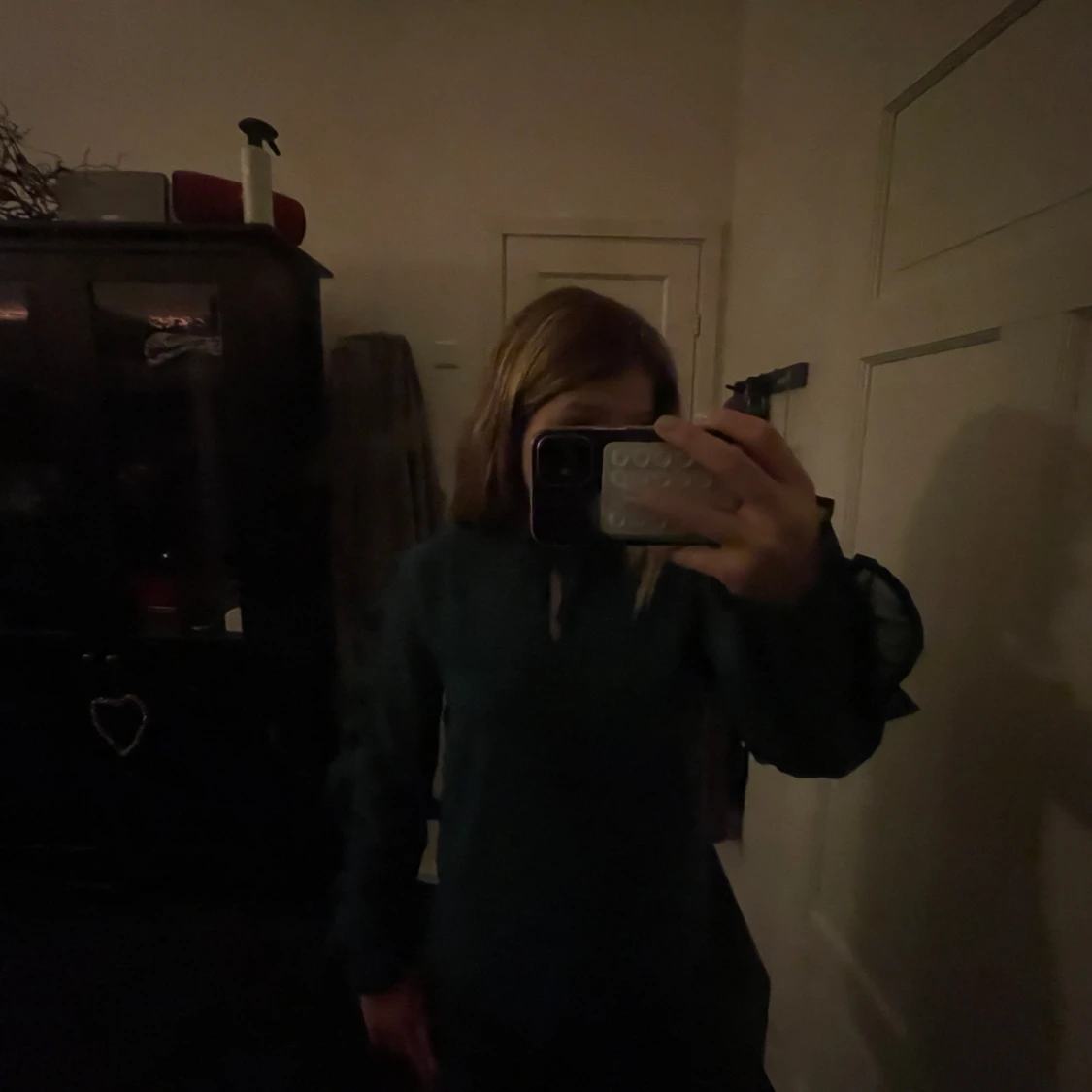 Mörkgrön blus - 91