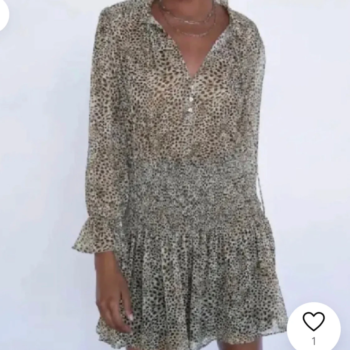 Leopardmönstrad klänning - 1