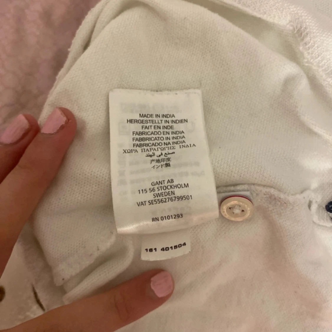 Vit pikétröja från GANT - 93