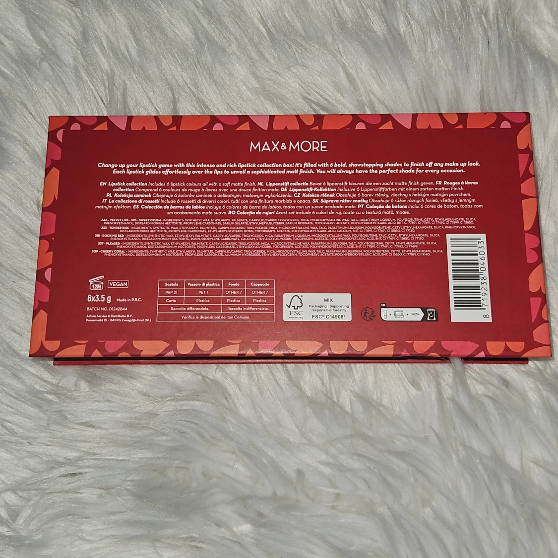 Kisses Lipstick Collection från Max & More - 92