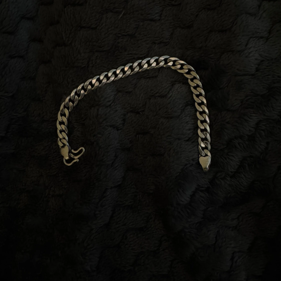 Pansarlänk armband 8mm i silver