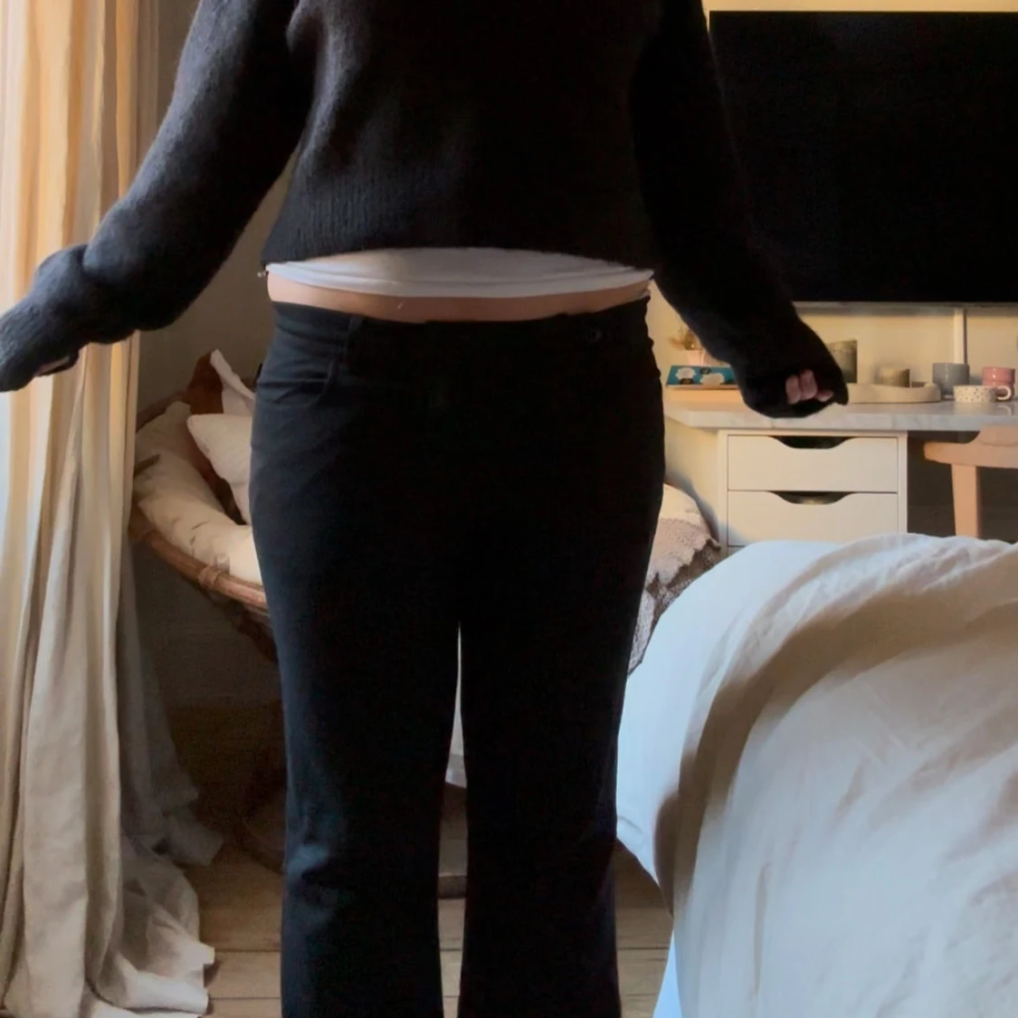 Lågmidjade kostymbyxor  - 2