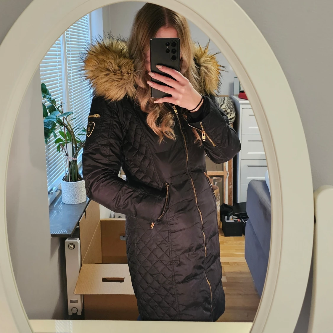 Svart vinterjacka från Rockandblue