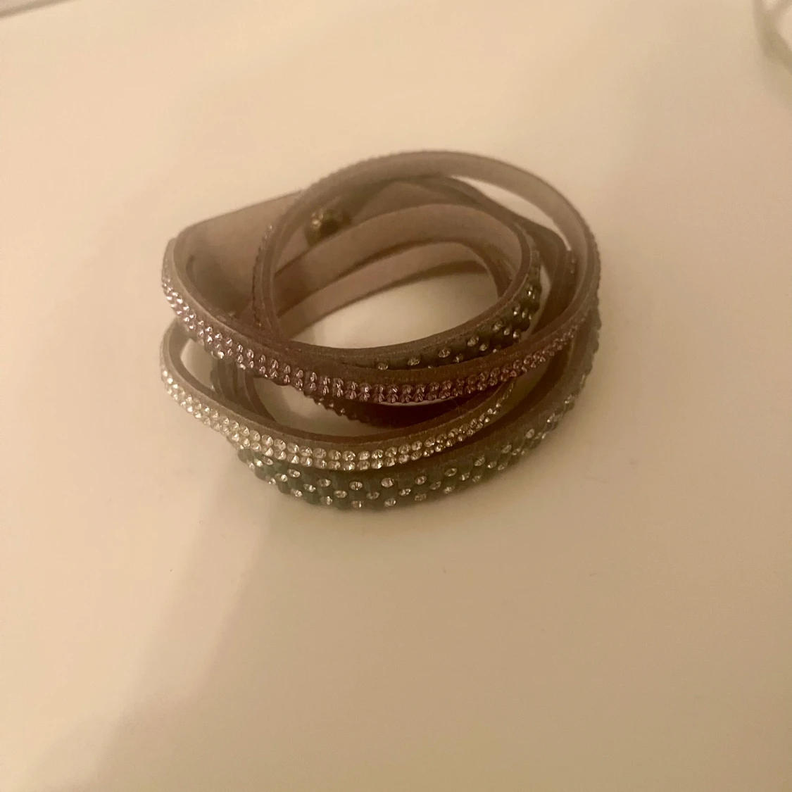 Dubbelt ”strassarmband/nitarmband” - 90