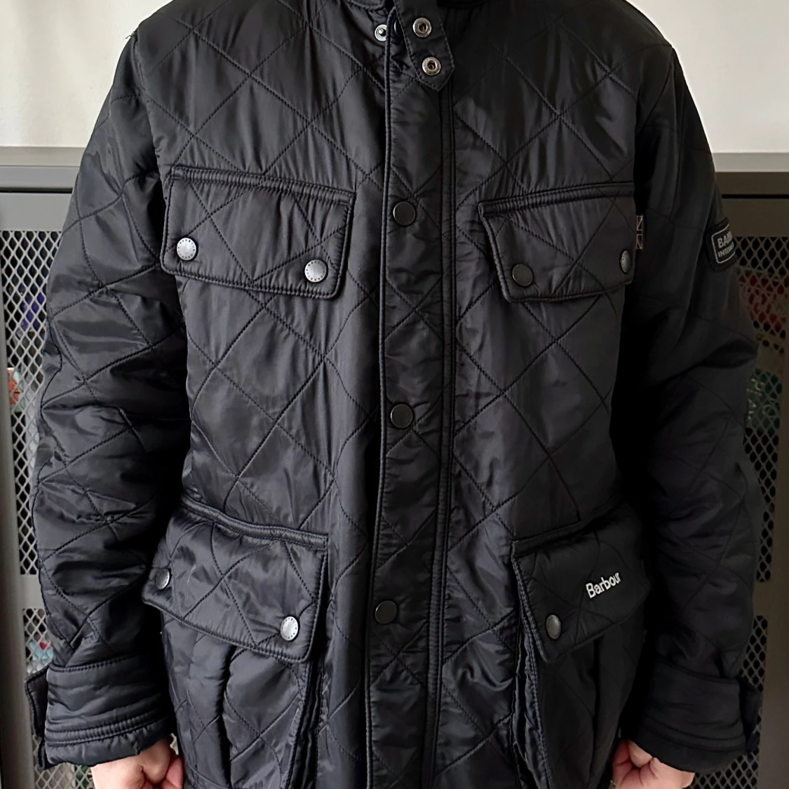 Svart quiltad jacka från Barbour - 90