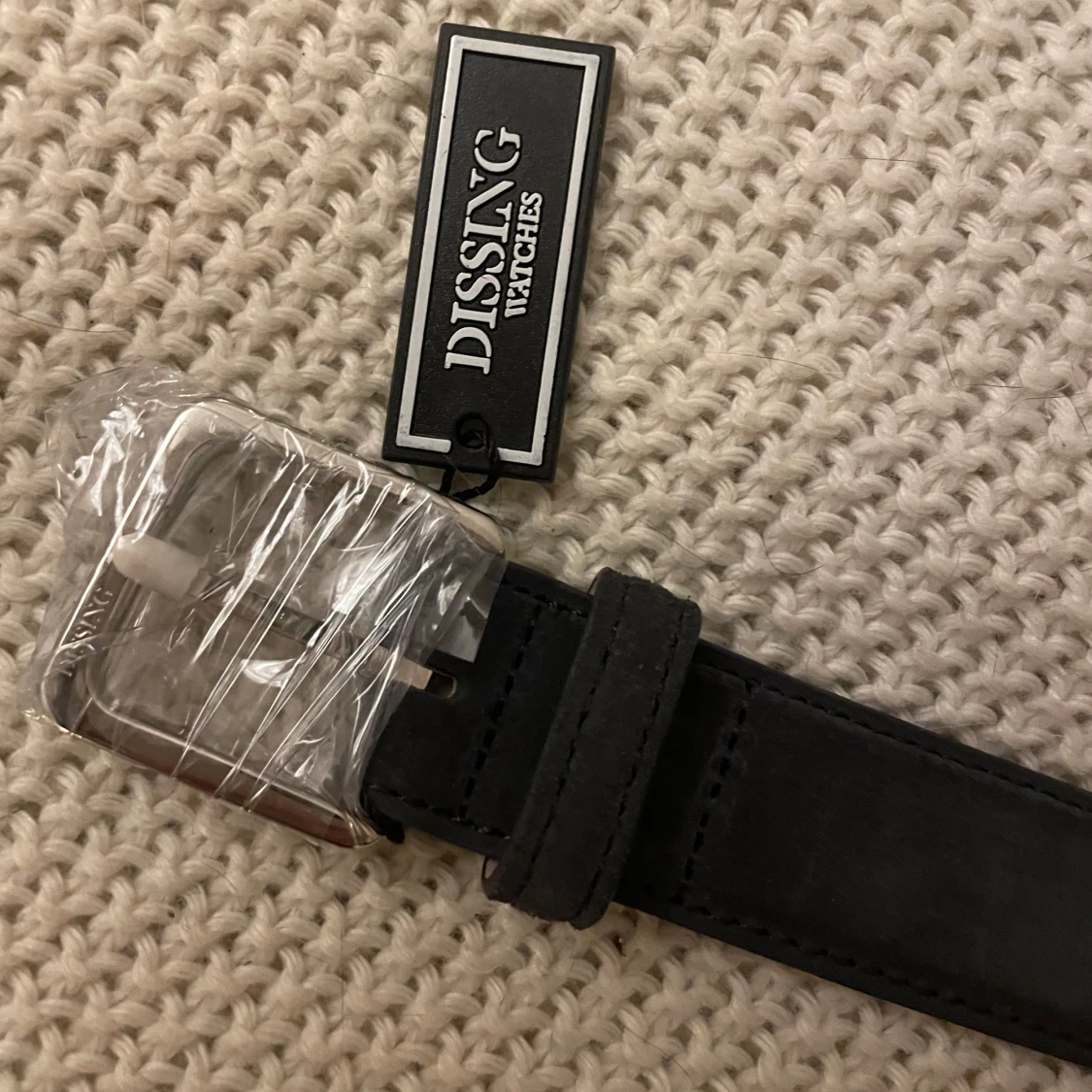 Svart skinnbälte från Dissing - 91