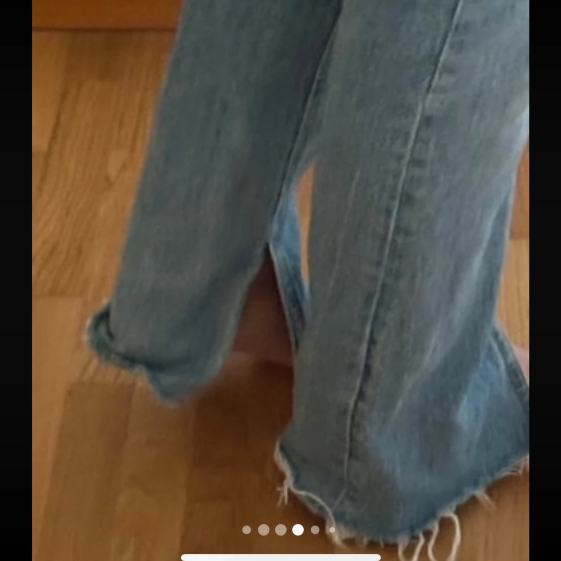 Blå jeans med hög midja - 92