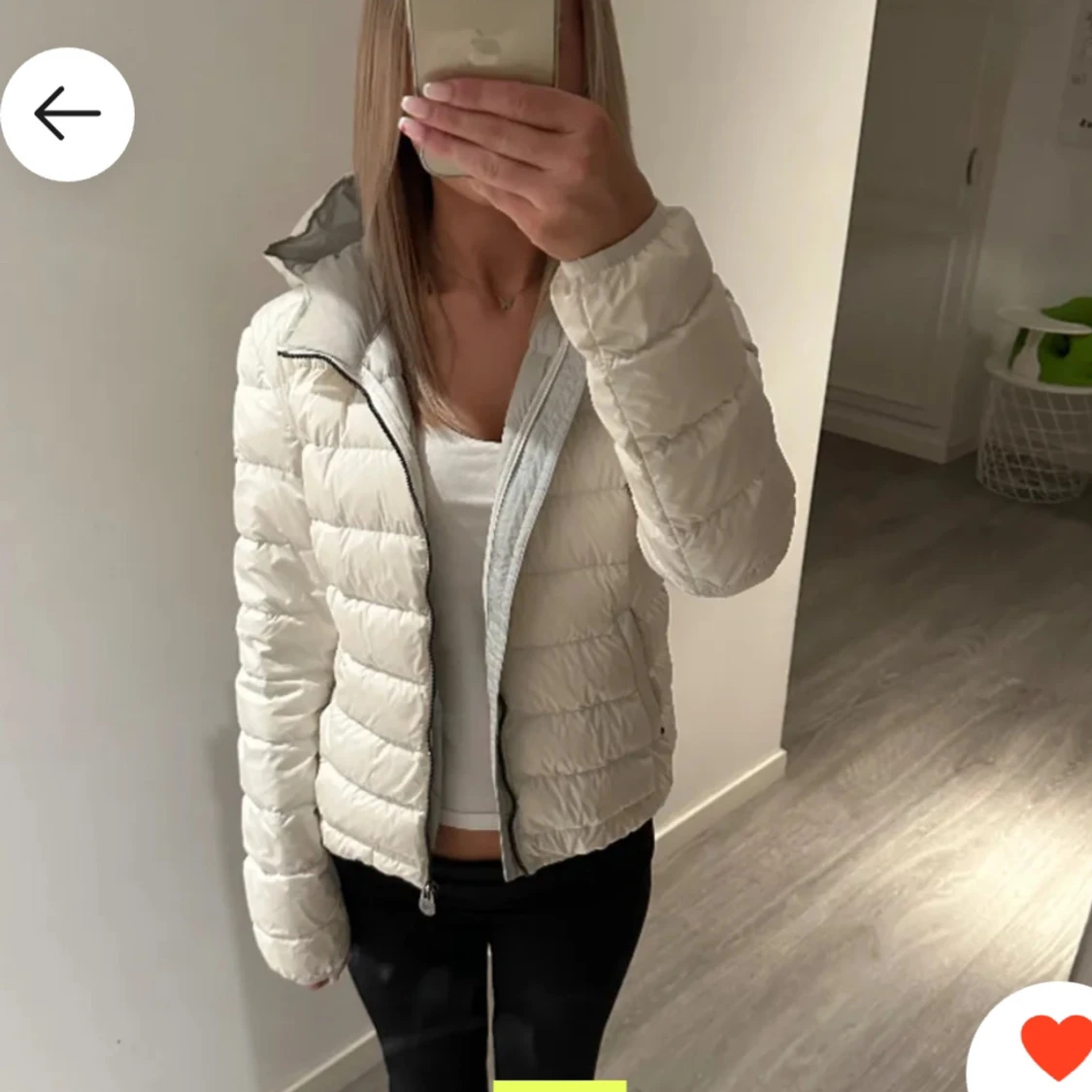 Vit colmar jacka  - 90