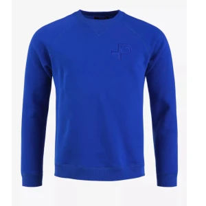 Blå sweatshirt från Pelle P - Snygg blå sweatshirt från Pelle P i storlek M. Tröjan har långa ärmar och en diskret logga på bröstet. Nypris 1000kr 