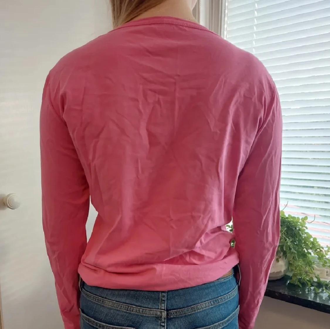 Snygg rosa långärmad tröja!! - 91