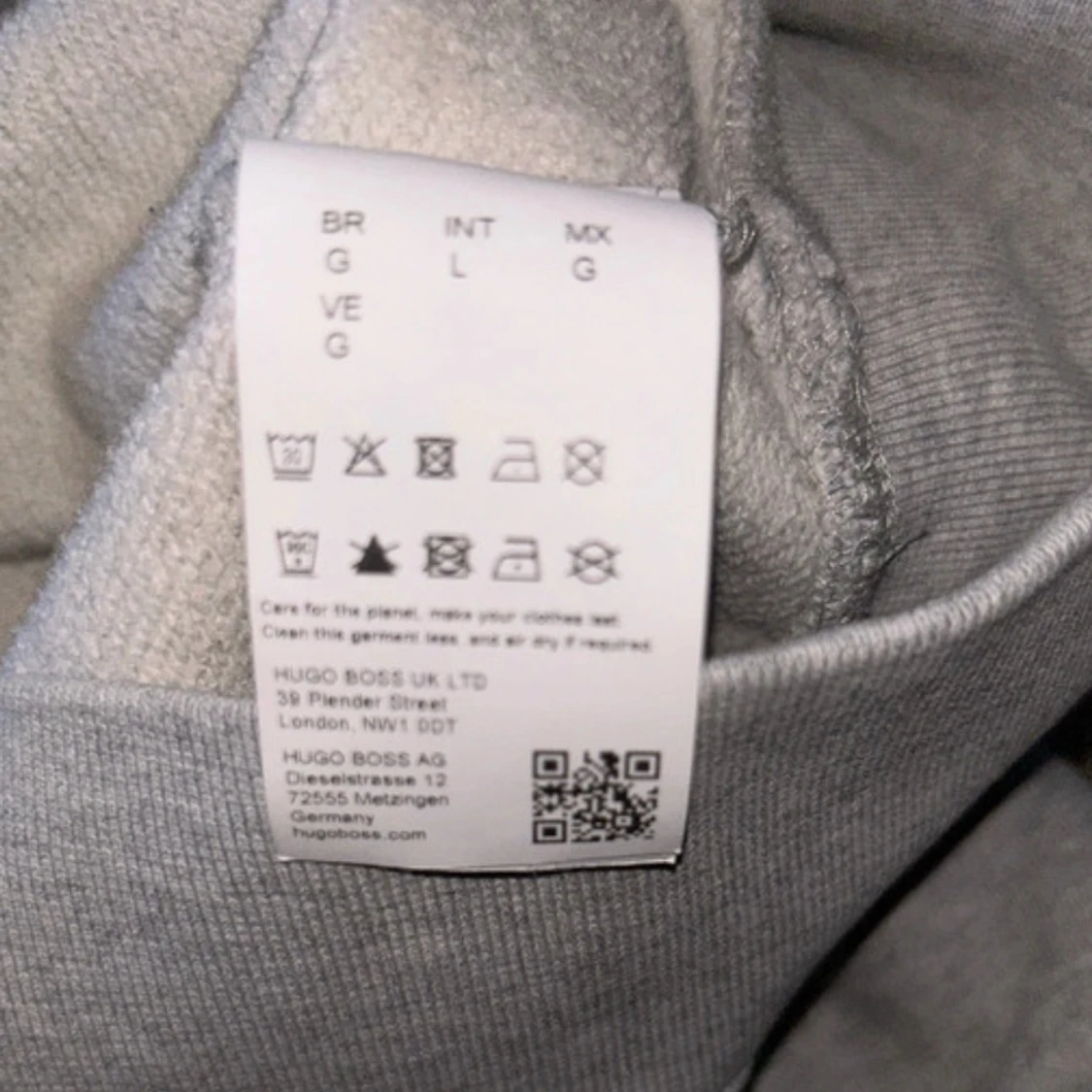 Grå hoodie från BOSS - 91