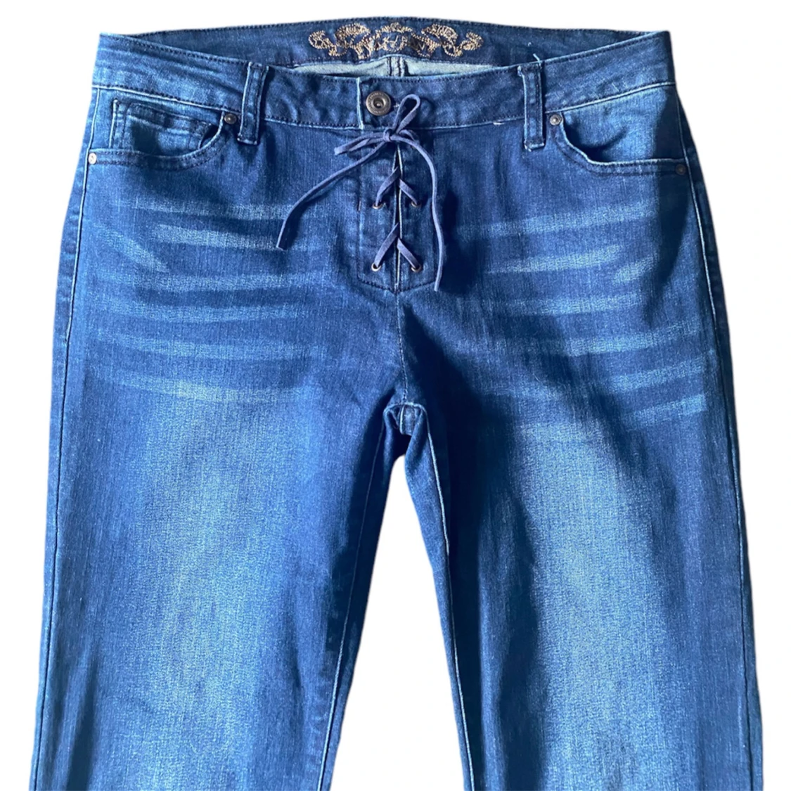 Jeans med knytning - 91