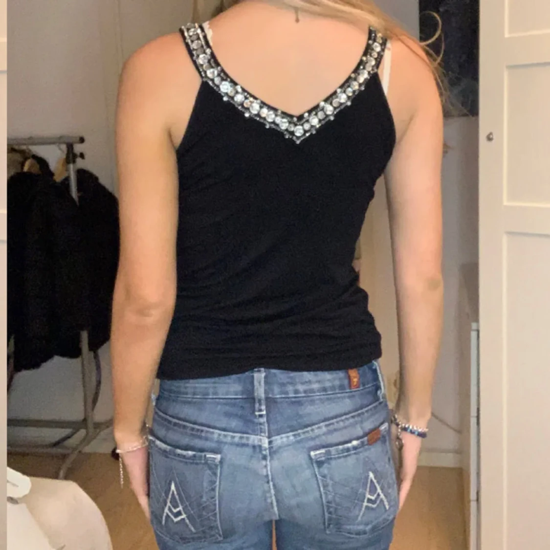 Topp med paljetter  - 90